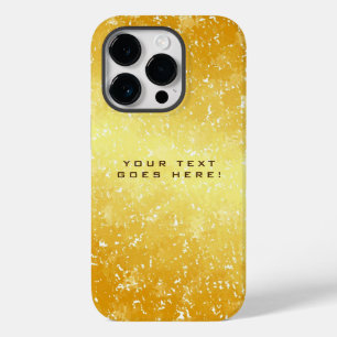 Plain Unique Special Gold Colour Background Case-Mate iPhone 14 Pro Case