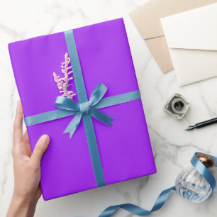 Plain Veronica Purple Colour Shade Tone Wrapping Paper