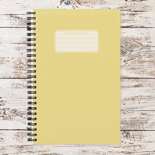 Plain Vintage Color Minimalist Notebook