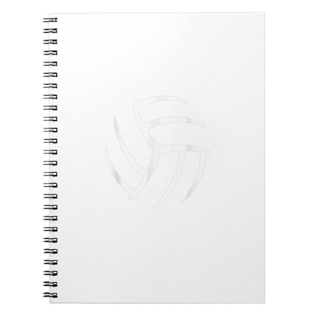 Plain Volleyball Seams Volleyball Player Coaches S Notebook (Front)
