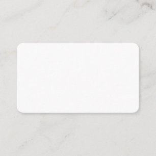 Plain White 3.5" x 2" Rounded Corners Matte Business Card