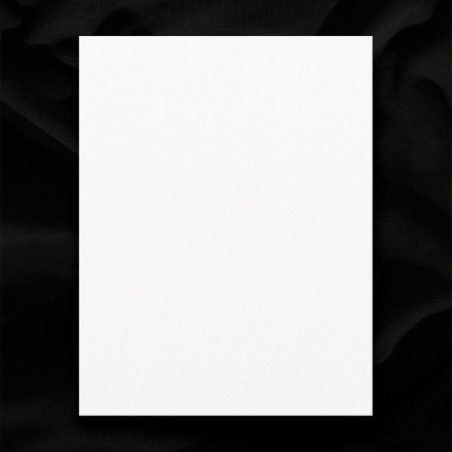 Plain White 4.25" x 5.5" Blank Wedding Details Enclosure Card (In Situ of plain white 4.25" x 5.5" wedding enclosure card)