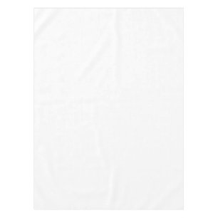 Plain White 52" x 70" Blank Wedding Tablecloth