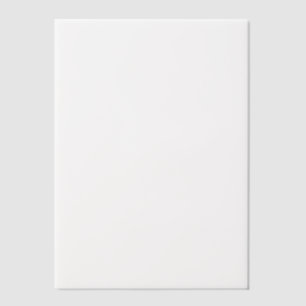 Plain White 5" x 7" Blank Wedding Vellum Invitations