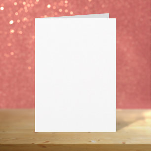 Plain White 5" x 7" Matte Blank Birthday Card