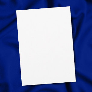 Plain White 5" x 7" Matte Blank Graduation Thank You Card