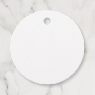 Plain White Blank 2" Circle Tag Business Cards