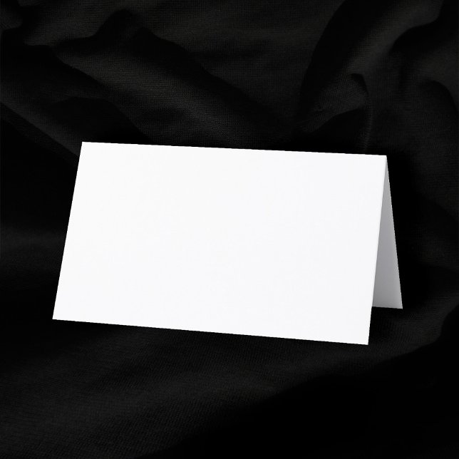 Plain White Blank 2" x 3.5" Folded Wedding Place Card (Plain White Blank 2" x 3.5" Folded Wedding Place Card)