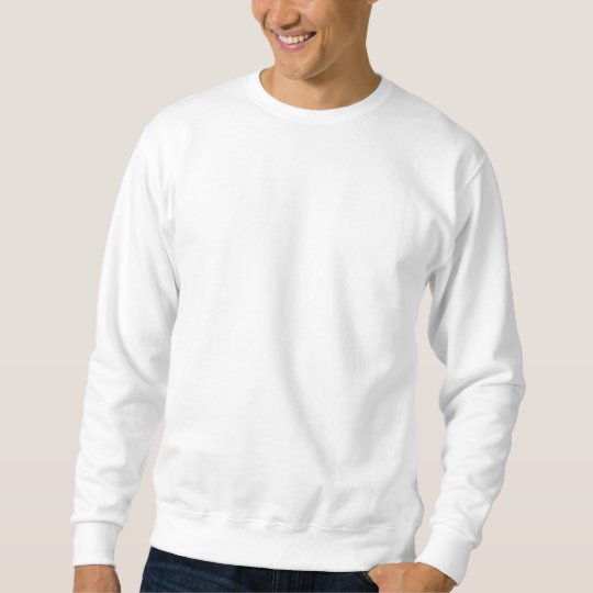 Plain White Mens Basic Sweatshirt