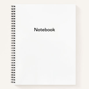 Plain White Notebook