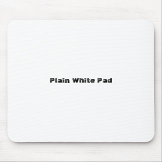 Plain White Pad Mouse Pad