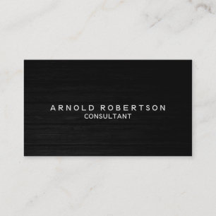 Plain White Wood Professional Business Card