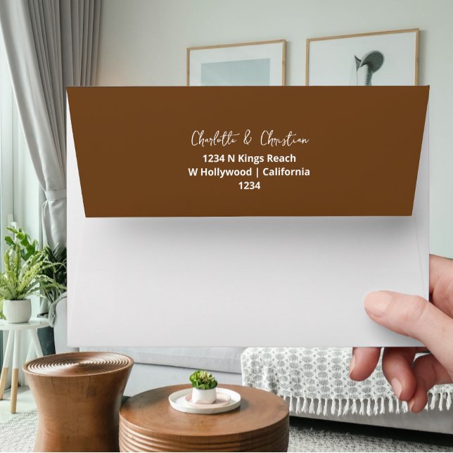 Plain With Return Address Colourful Envelope (Plain With Return Address Colorful Envelopes by Ricaso. Fun retro color collection ideal for wedding)