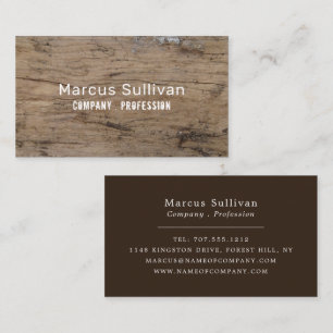 Plain Wood Effect, Rustic Business Card