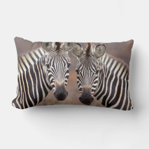 Plain Zebras, Kruger National Park Lumbar Pillow