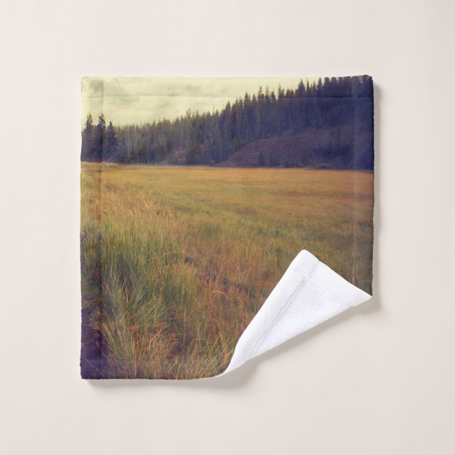 plaine et forêt (Gant de toilette)