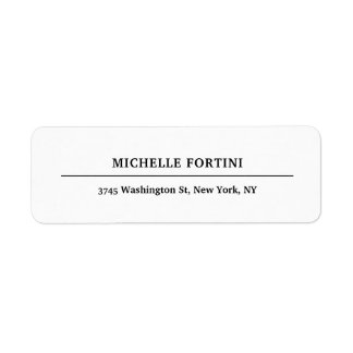 Plaine minimaliste blanche classique