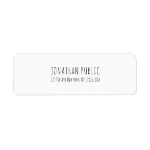 Plaine professionnelle blanche élégante simple