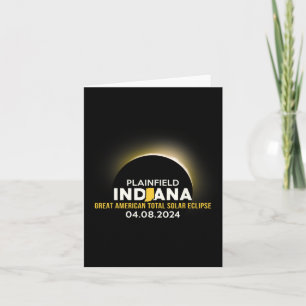 Plainfield Indiana In Total Solar Eclipse 2024 Card