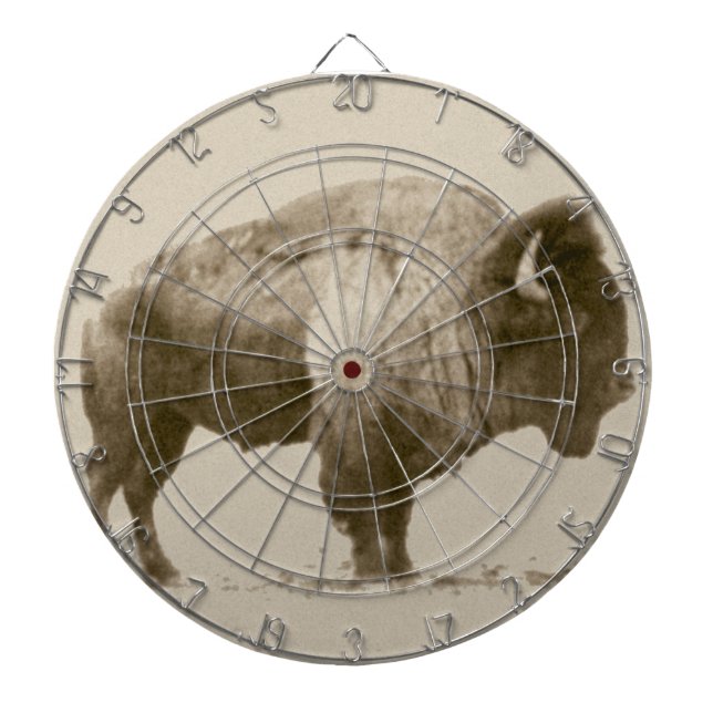 Plains Bison Dartboard (Front)