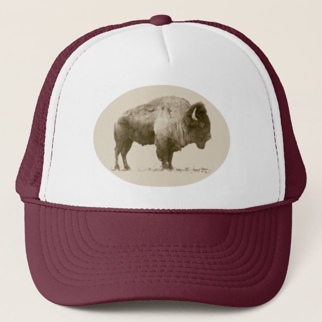 Plains Bison Trucker Hat (Front)