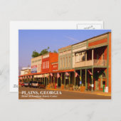 PLAINS, GEORGIA - Home of President Jimmy Carter Postcard (Front/Back)