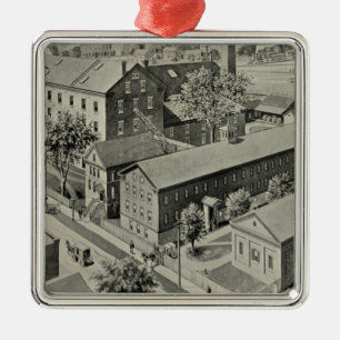 Plainville Connecticut Illustration Metal Ornament