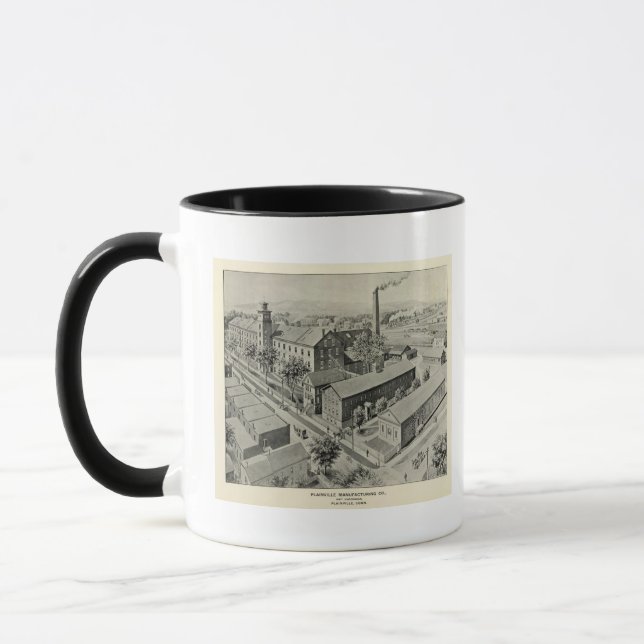 Plainville Connecticut Illustration Mug (Left)