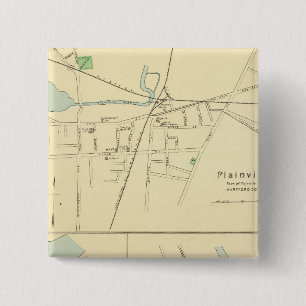 Plainville, Warehouse Pt, Windsor 2 Inch Square Button