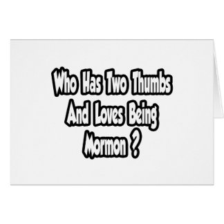 Plaisanterie de Fierté Mormon...Deux pouces