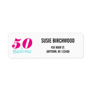 Plaisir 50 & Beachin Hot Pink Aquamarine Black Tex
