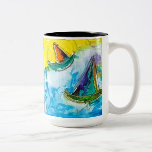 Plaisir à voile café Mug