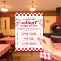 Plait-Elle Pizza Bachelorette Carte de jeu