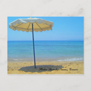 Plaka Beach, Naxos, Greece Postcard