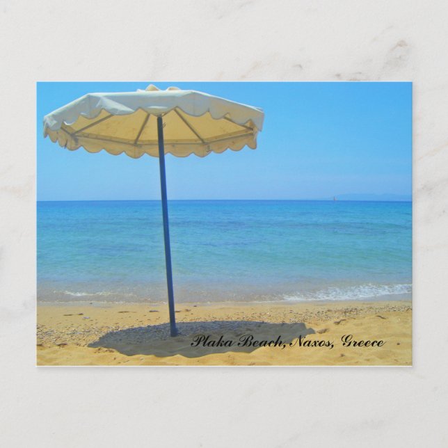 Plaka Beach, Naxos, Greece Postcard (Front)