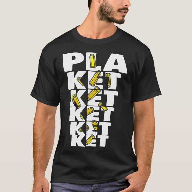 PLAKETKETKETKETKET Skinbone T-Shirt (Front)