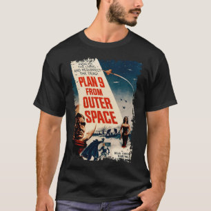 Plan 9 From Outer Space Vintage Sci Fi T-Shirt