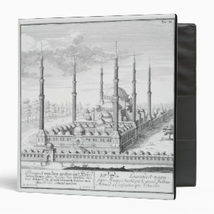 Plan and View of the Blue Mosque (1609-16), built Binder