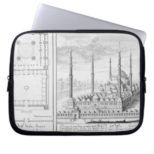 Plan and View of the Blue Mosque (1609-16), built Laptop Sleeve