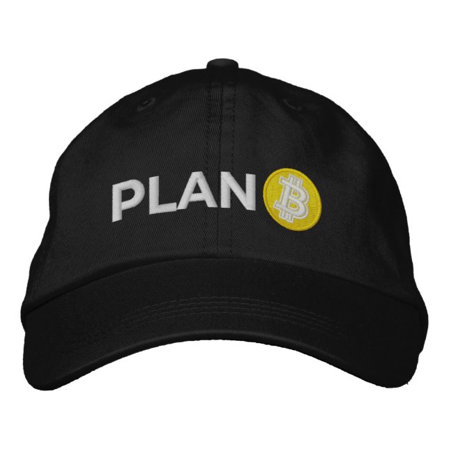 Plan B Casquette brodé Bitcoin (Devant)