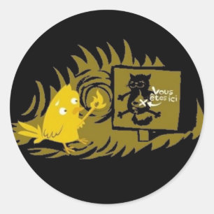 Plan Classic Round Sticker