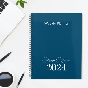 Plan d'affaires mensuel de la Marine Blue Weekly