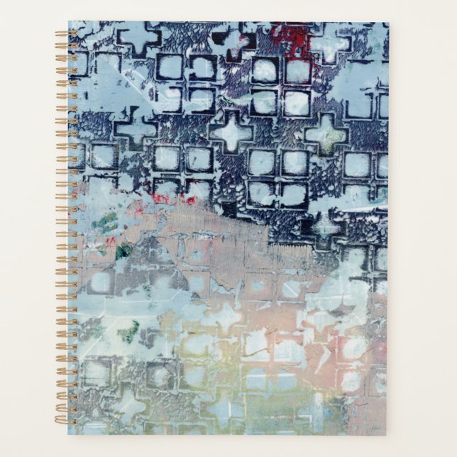 Plan d'art moderne abstrait bleu (Devant)