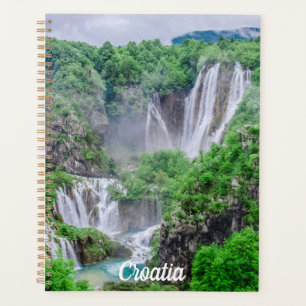 Plan de chute d'eau des lacs Plitvice