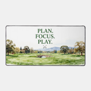 Plan de golf concentré pour golfeur