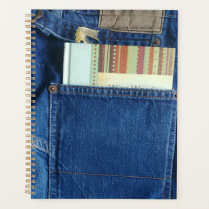 Plan de jeans bleus