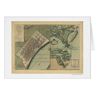 Plan de la carte 1759 de la Nouvelle-Orléans