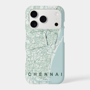 Plan de la ville de Chennai, Inde, design minimali