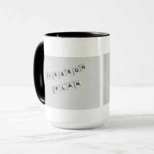 Plan de leçon Mug de l'enseignant Stylish Black & 
