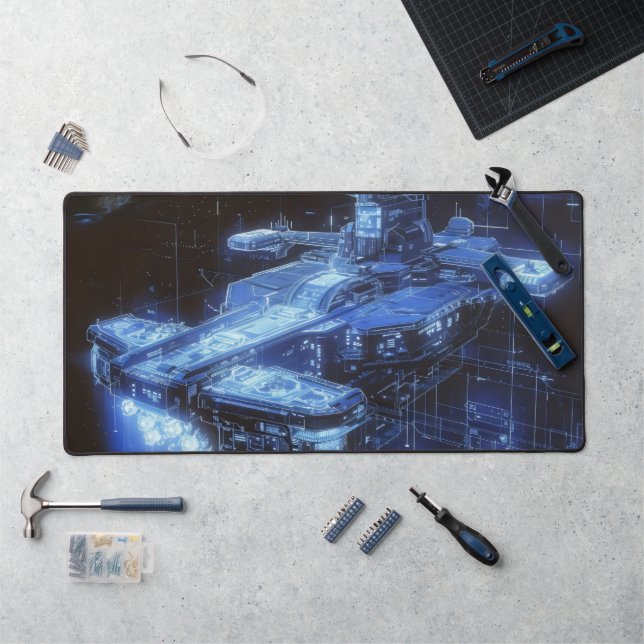 Plan de navire de science-fiction (Poste de travail)